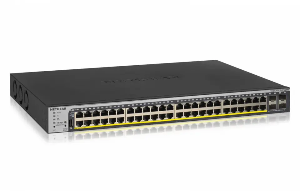 ⁨NETGEAR GS752TPP Managed L2/L3/L4 Gigabit Ethernet (10/100/1000) Power over Ethernet (PoE) Grey⁩ at Wasserman.eu