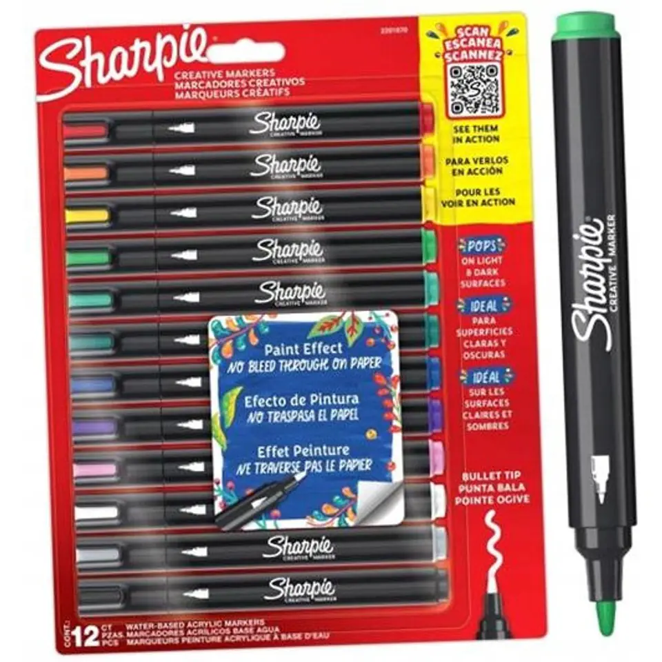⁨Sharpie Art Markers 12 Colour in⁩ at Wasserman.eu