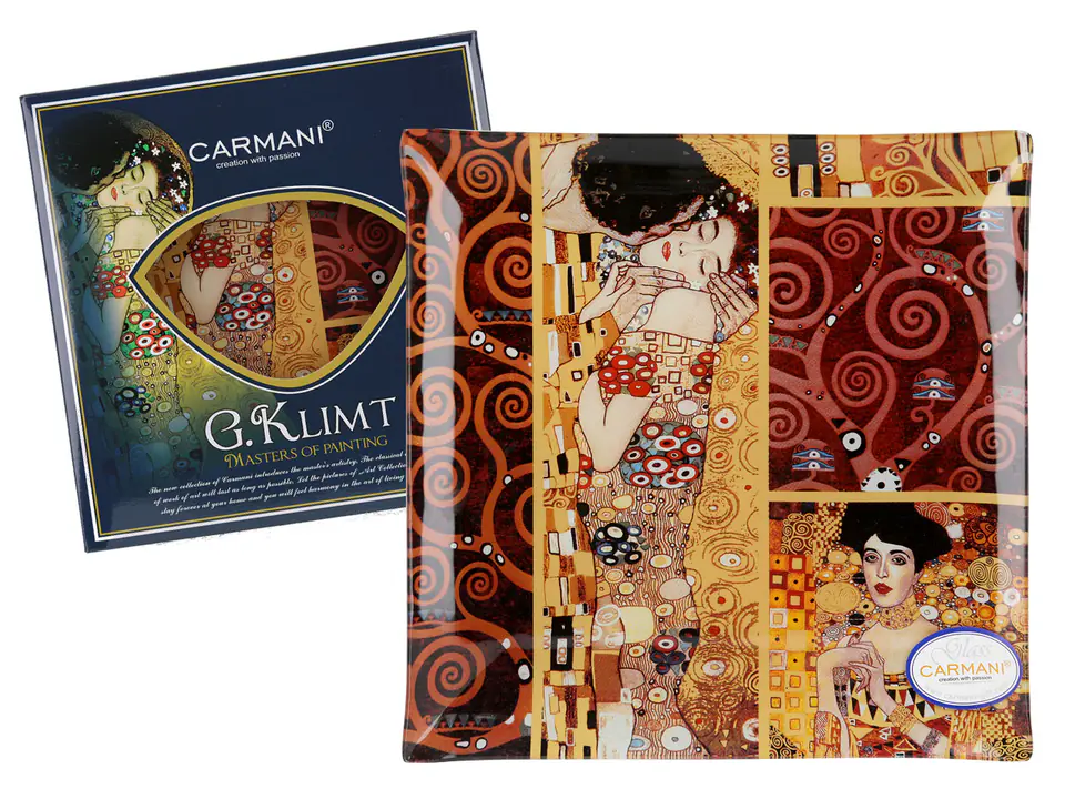 ⁨Talerz dekoracyjny - G. Klimt, Pocałunek (CARMANI)⁩ w sklepie Wasserman.eu