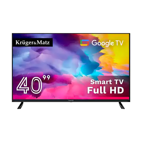 ⁨Telewizor Kruger&Matz 40" FHD Google TV  DVB-T2/T/C  H.265  HEVC⁩ w sklepie Wasserman.eu