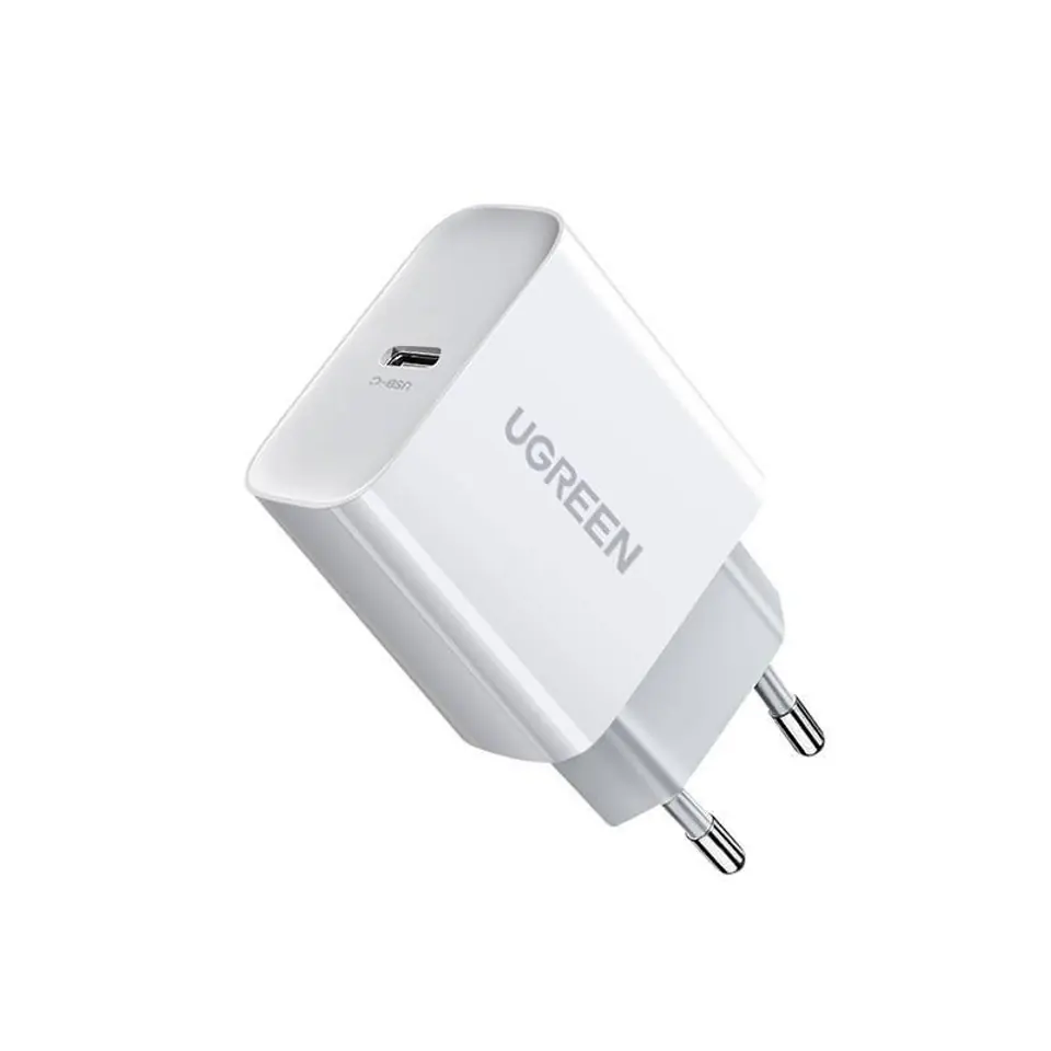 ⁨Ładowarka Sieciowa 20W PD USB-C UGREEN CD137 biała⁩ w sklepie Wasserman.eu