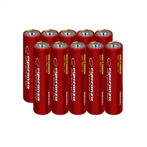 ⁨EZB205 Esperanza baterie cynkowo-węglowe aaa 10szt blister⁩ w sklepie Wasserman.eu