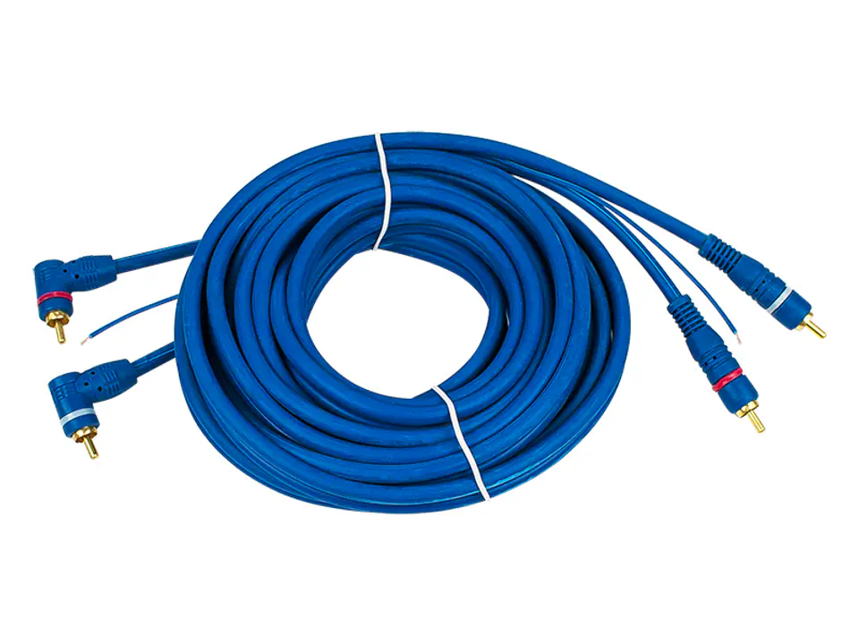 Przyłącze 2xRCA 6mm 5m złote kątowe + sterownik w sklepie Wasserman.eu