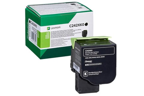 Toner Lexmark C242XK0 black C242XK0 at Wasserman.eu