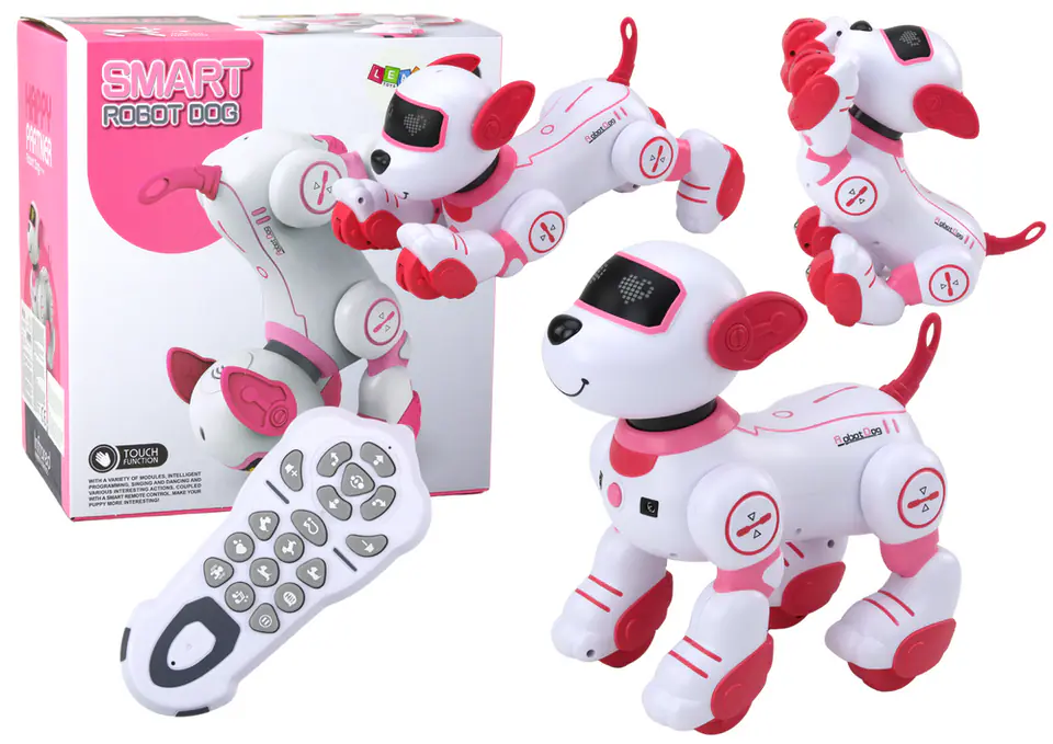 ⁨Robot Pies Interaktywny Zdalnie Sterowany Tańczy Wykonuje Polecenia Różowy⁩ w sklepie Wasserman.eu