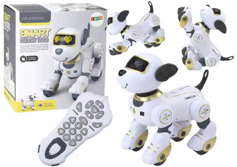 ⁨Robot Pies Interaktywny Zdalnie Sterowany Tańczy Wykonuje Polecenia Złoty⁩ w sklepie Wasserman.eu