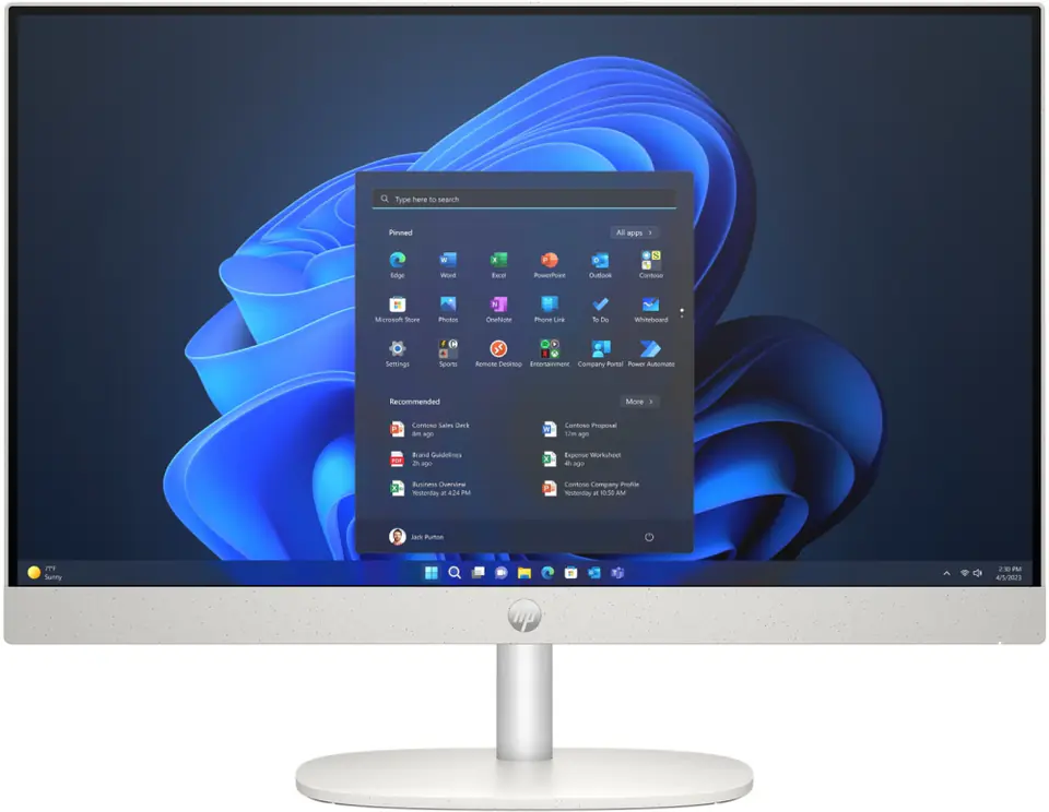 ⁨Komputer All-in-One HP ProOne 240 G10 (23.8"/I3-N300/integ/16GB/SSD512GB/W11P/Srebrno-czarny)⁩ w sklepie Wasserman.eu