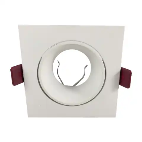 ⁨FONDI SC ramka dekoracyjna oprawy punktowej, MR16/GU10 max. 50W, kwadrat, stała, aluminiowa, biała⁩ w sklepie Wasserman.eu