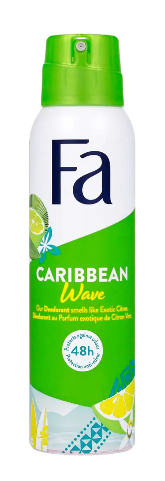 ⁨FA Caribbean Wave Dezodorant damski w sprayu 150 ml⁩ w sklepie Wasserman.eu