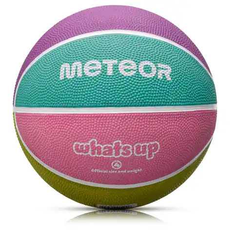 ⁨Piłka do koszykówki Meteor What's up (kolor Wielokolorowy)⁩ w sklepie Wasserman.eu
