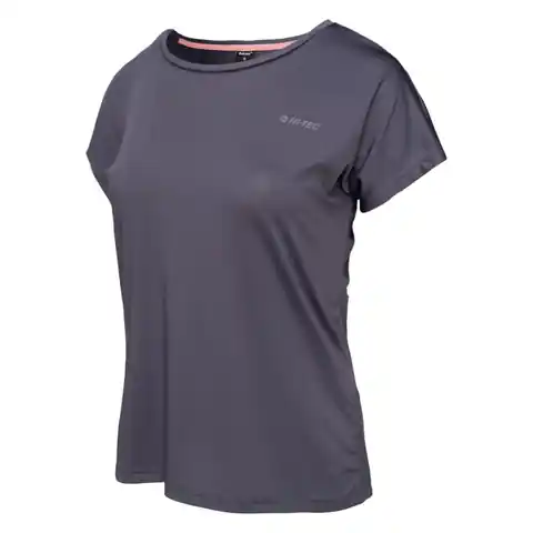 ⁨Koszulka Hi-Tec Hine W (kolor Szary/Srebrny, rozmiar L)⁩ w sklepie Wasserman.eu