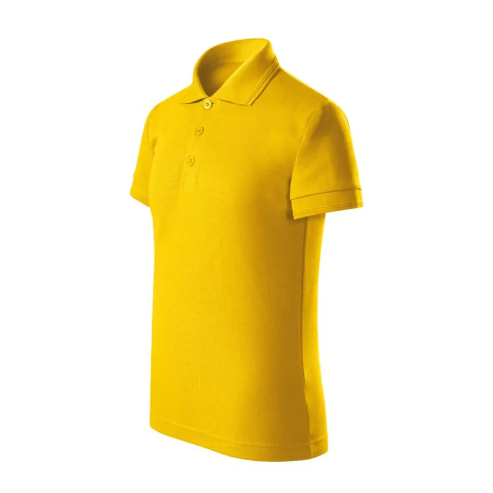 ⁨Koszulka polo Malfini Pique Polo Free Jr (kolor Żółty, rozmiar 110 cm/4 lata)⁩ w sklepie Wasserman.eu