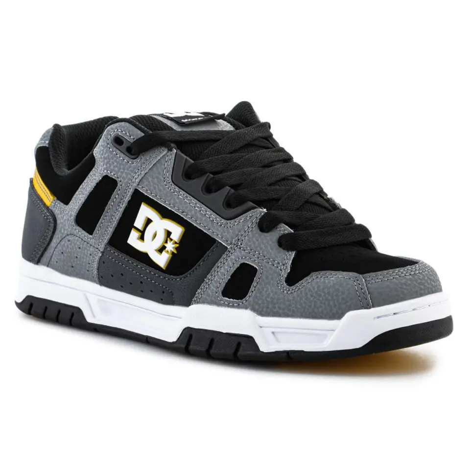 ⁨Buty DC Shoes Stag M 320188 (kolor Czarny. Szary/Srebrny, rozmiar EU 40.5)⁩ w sklepie Wasserman.eu