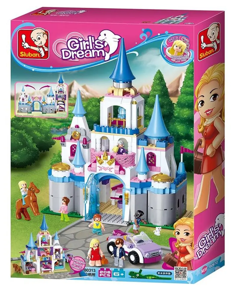 ⁨WEDDING BLOCKS GIRLS SAPPHIRE CASTLE 815 PIECES 7 FIGURES⁩ at Wasserman.eu