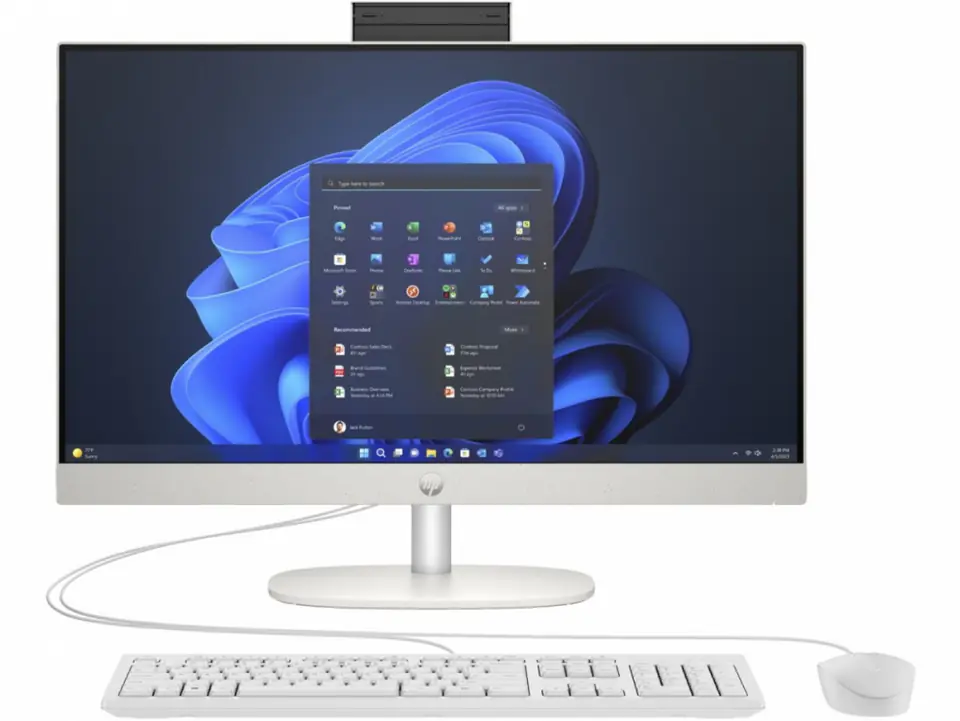 ⁨Komputer All-in-One HP ProOne 240 G10 (23.8"/I5-1335U/integ/8GB/SSD256GB/W11P/Srebrno-czarny)⁩ w sklepie Wasserman.eu