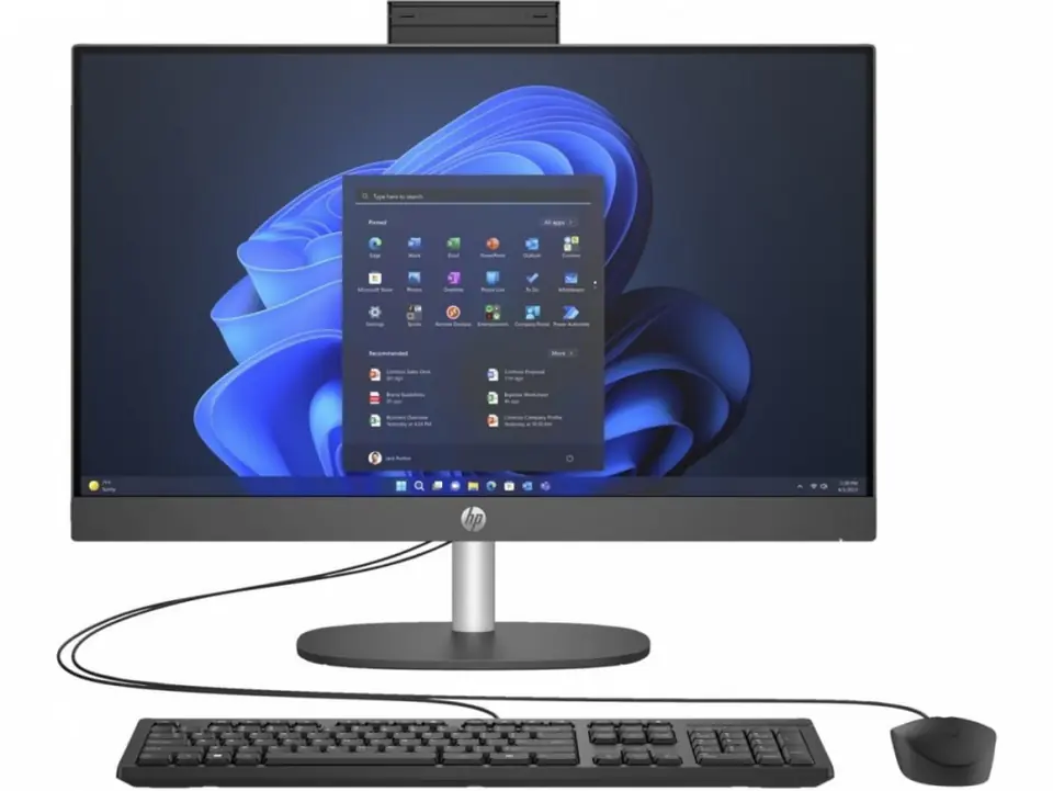 ⁨Komputer All-in-One HP ProOne 240 G10 (23.8"/I5-1335U/integ/8GB/SSD256GB/W11P/Czarno-srebrny)⁩ w sklepie Wasserman.eu