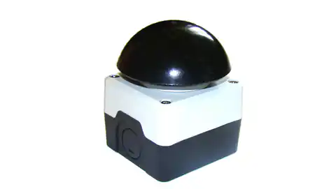 ⁨Kaseta sterownicza czarno-szara, przycisk grzybkowy czarny 72mm, T0-P1C300M72H⁩ w sklepie Wasserman.eu