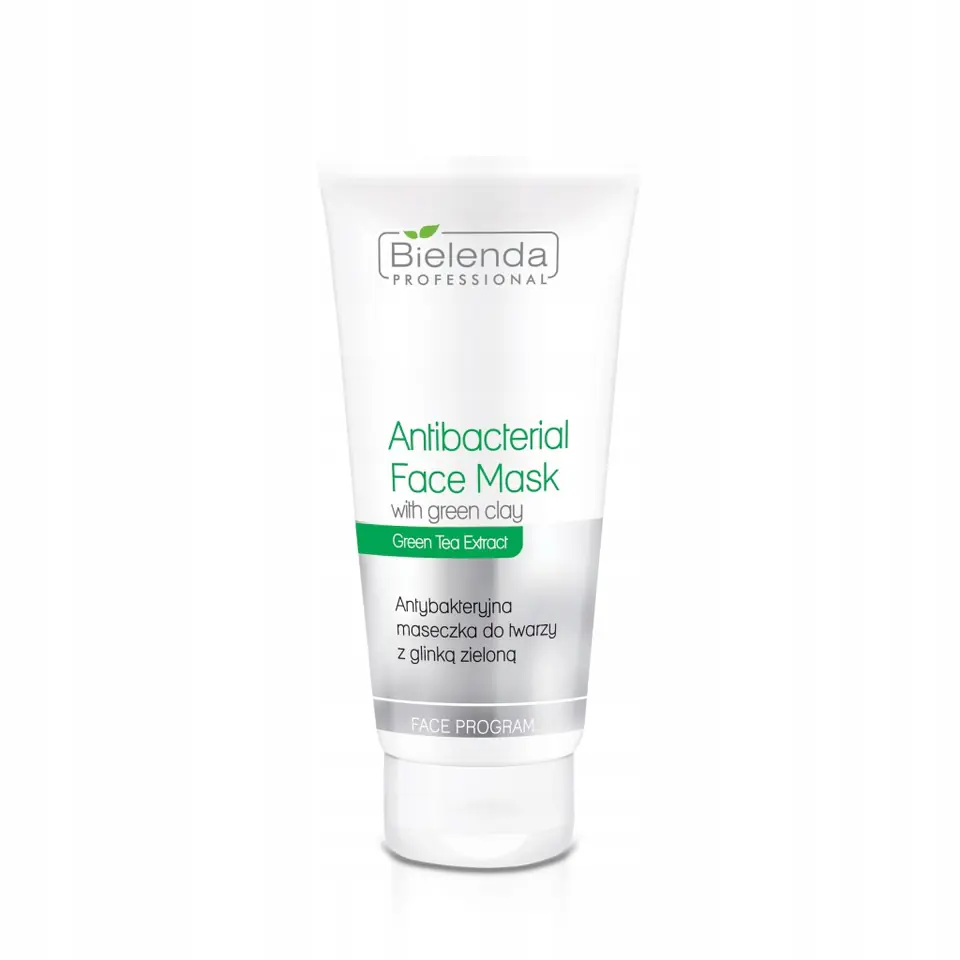 ⁨Bielenda Professional Antibacterial Face Mask antybakteryjna maseczka do twarzy z glinką zieloną 150g⁩ w sklepie Wasserman.eu