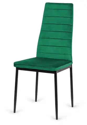 ⁨Krzesło tapicerowane VALVA LINE VELVET GREEN⁩ w sklepie Wasserman.eu