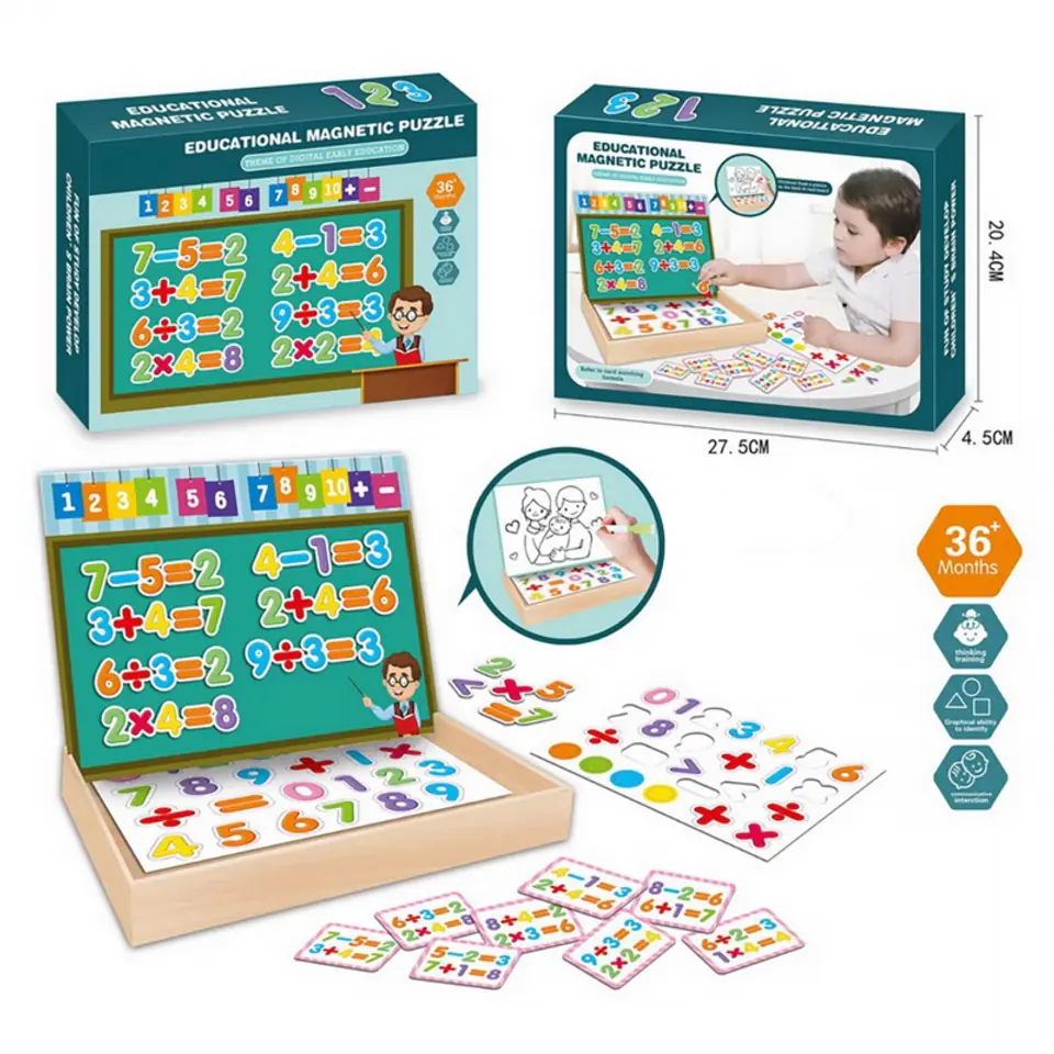 ⁨MAGNETIC BOARD DRY-ERASE LEARNING TO COUNT⁩ at Wasserman.eu