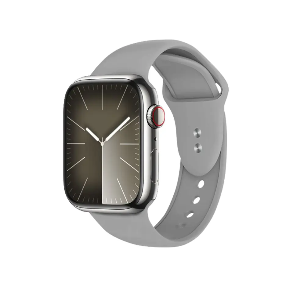 ⁨Crong Liquid - Pasek do Apple Watch 44/45/46/49 mm (szary)⁩ w sklepie Wasserman.eu