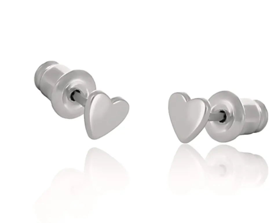 ⁨Tiny Heart Earrings (P14770AG)⁩ at Wasserman.eu