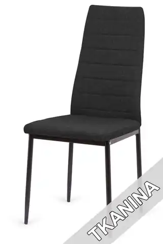 ⁨Krzesło tapicerowane VALVA LINE FABRIC BLACK⁩ w sklepie Wasserman.eu