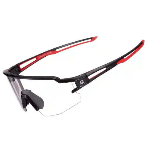 ⁨Okulary rowerowe Rockbros 10173 fotochromowe UV400 -  czarno-czerwone⁩ w sklepie Wasserman.eu