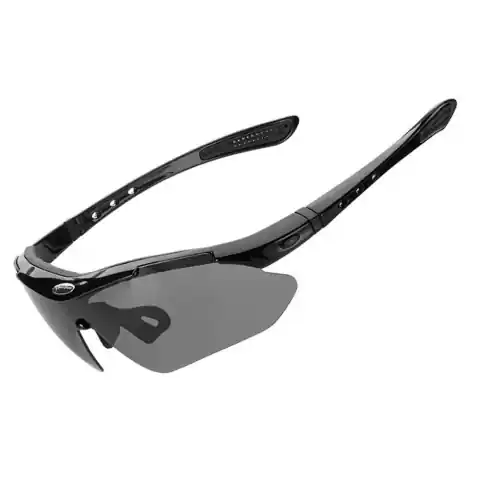 ⁨Okulary rowerowe Rockbros 10143 fotochromowe UV400 - czarne⁩ w sklepie Wasserman.eu