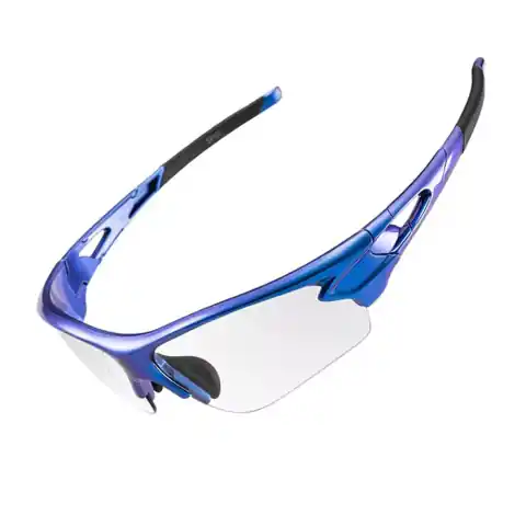 ⁨Okulary rowerowe Rockbros 10069 fotochromowe UV400 - niebieskie⁩ w sklepie Wasserman.eu