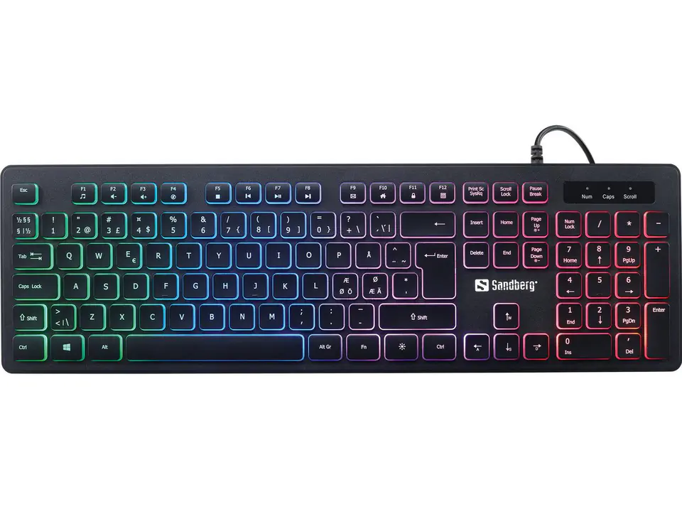 ⁨Sandberg Gamer Keyboard Stealth NORDIC⁩ w sklepie Wasserman.eu