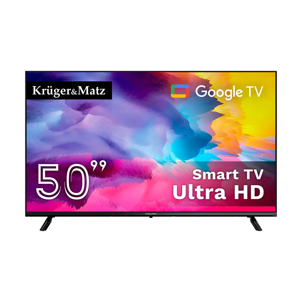 ⁨Telewizor Kruger&Matz 50" UHD Google TV  DVB-T2/T/C  H.265  HEVC⁩ at Wasserman.eu