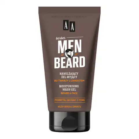 ⁨AA Men Beard Nawilżający żel myjący do twarzy z zarostem 150 ml⁩ w sklepie Wasserman.eu