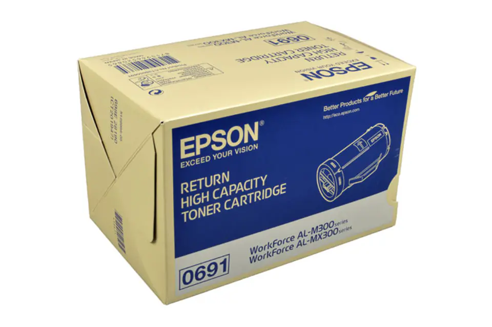 ⁨Oryginalny Toner Czarny Epson AL-M300, AL-MX300 (C13S050691, S050691, 0691)⁩ w sklepie Wasserman.eu