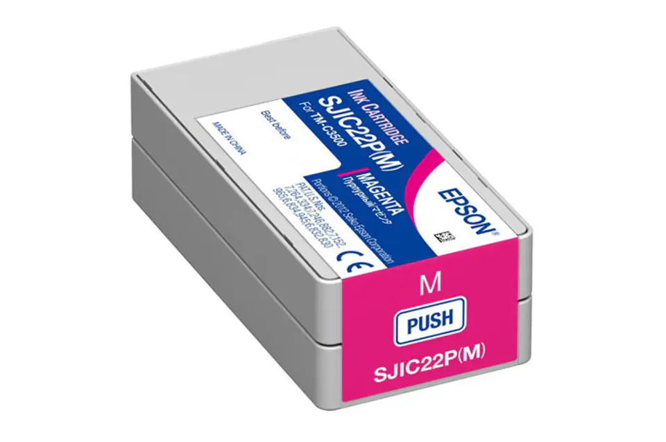 ⁨Oryginalny Tusz Magenta Epson SJIC22PM, SJI-C22PM, SJIC-22PM (C33S020603)⁩ w sklepie Wasserman.eu