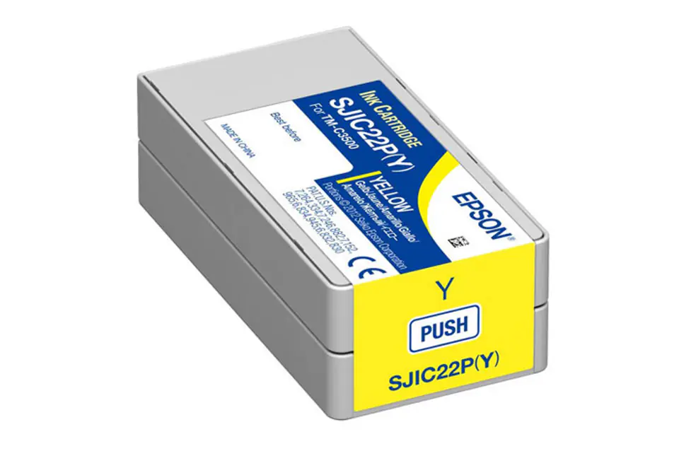 ⁨Oryginalny Tusz Yellow Epson SJIC22PY, SJI-C22PY, SJIC-22PY (C33S020604)⁩ w sklepie Wasserman.eu