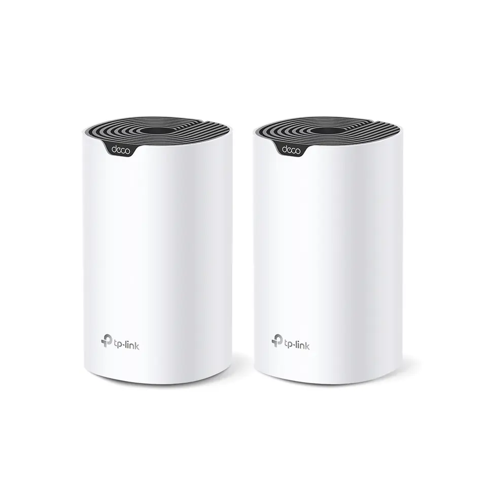 TP-LINK | AC1900 Whole Home Mesh Wi-Fi System | Deco S7 (2-pack) | 802.11ac | 10/100/1000 Mbit/s | Ethernet LAN (RJ-45) ports 1 | Mesh Support Yes | MU-MiMO Yes | No mobile broadband | Antenna type Internal at Wasserman.eu