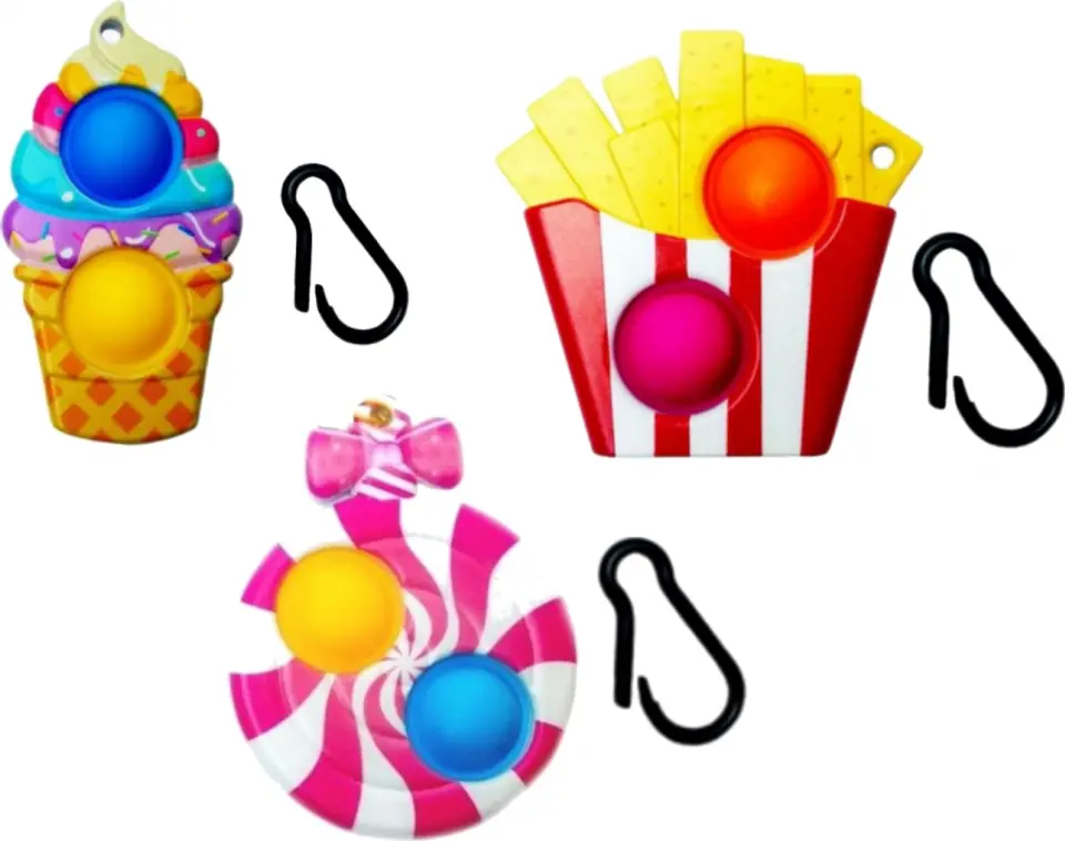 BRELOK PUSH POP BUBBLE ANTYSTRESOWA ZABAWKA w sklepie Wasserman.eu