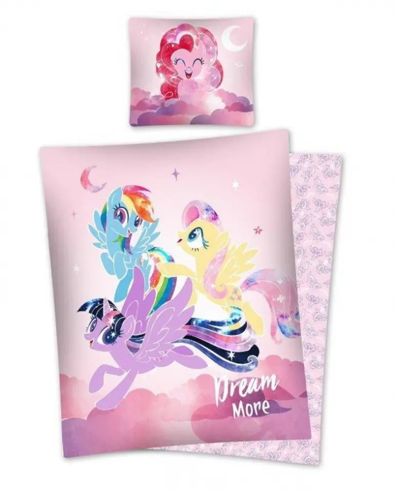 POŚCIEL BAWEŁNIANA MY LITTLE PONY 160x200 70x80 w sklepie Wasserman.eu