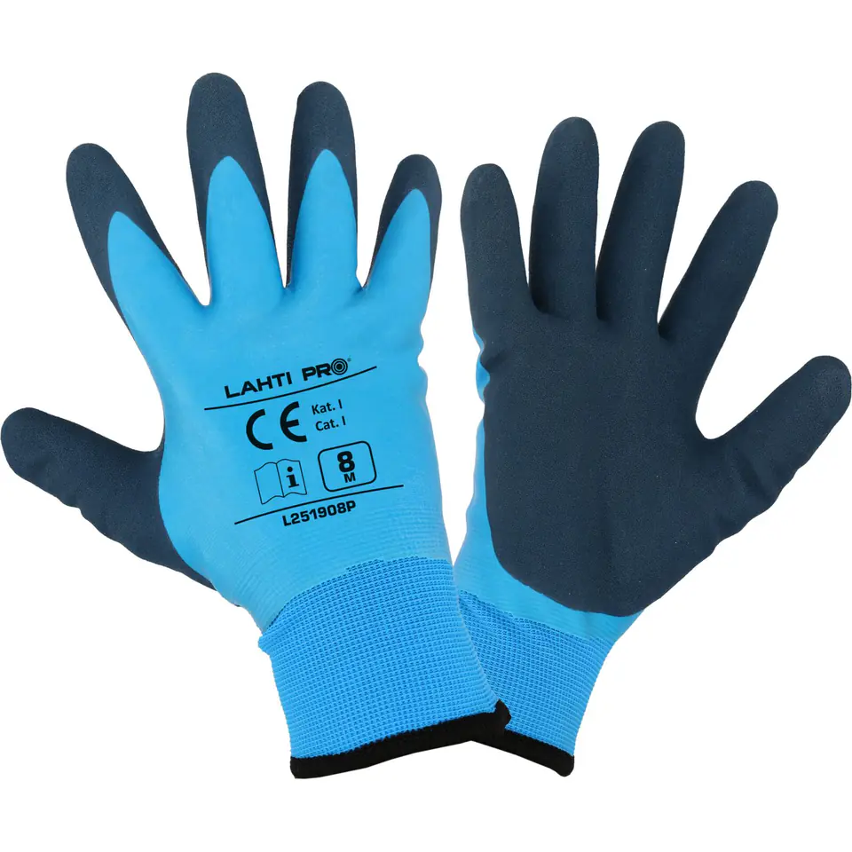 ⁨GLOVES WINTER BLUE L251909P, CARD, "9", CE, LAHTI⁩ at Wasserman.eu