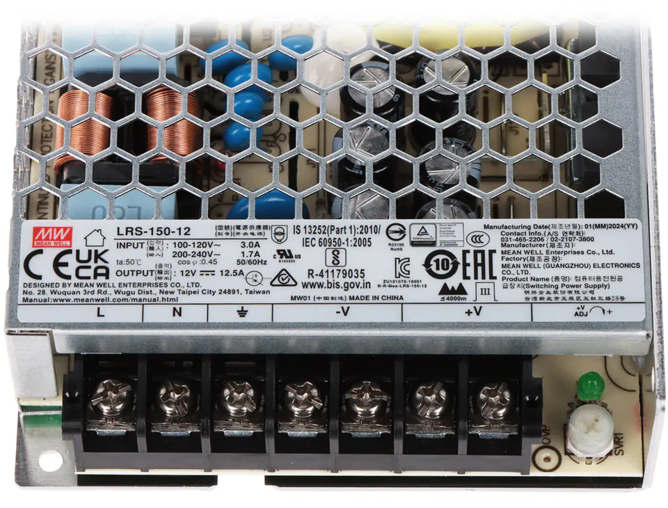 ZASILACZ IMPULSOWY LRS-150-12 MEAN WELL w sklepie Wasserman.eu