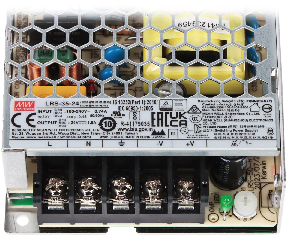⁨ZASILACZ IMPULSOWY LRS-35-24 MEAN WELL⁩ w sklepie Wasserman.eu