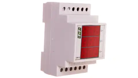 ⁨Voltmeter 3-phasig digital modular 100-300V AC Genauigkeit 1 DMV-3RMS⁩ im Wasserman.eu