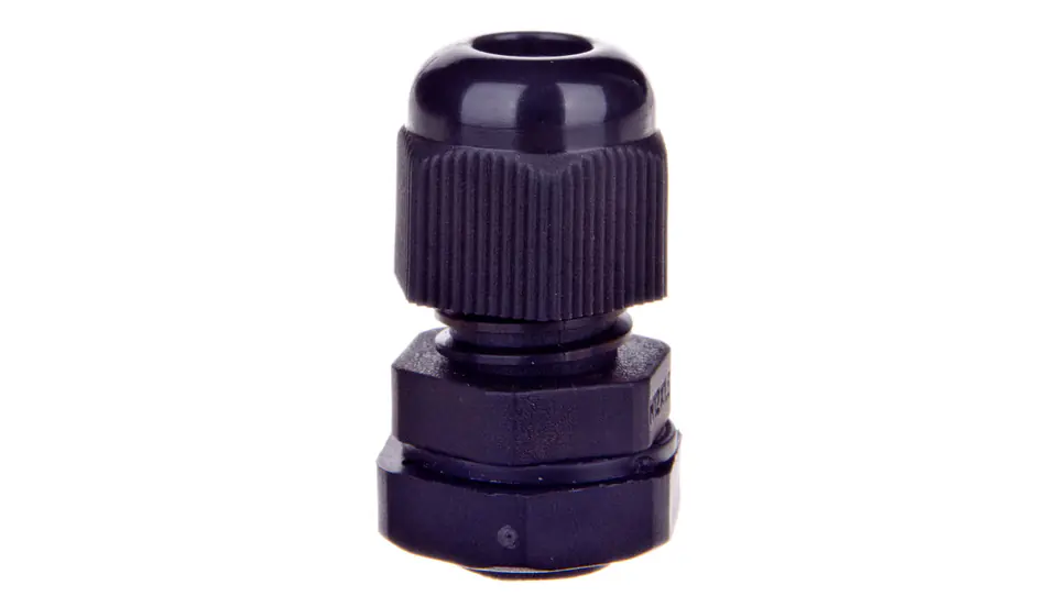 ⁨Polyamide cable gland M12 IP68 DP-EN 12 HM BK black E03DK-01040120101 /100pcs/⁩ at Wasserman.eu