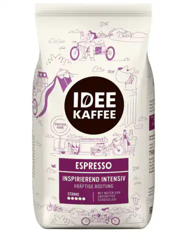 ⁨Idee Kaffee Espresso Inspirierend Intensiv Kawa Ziarnista 750 g⁩ w sklepie Wasserman.eu