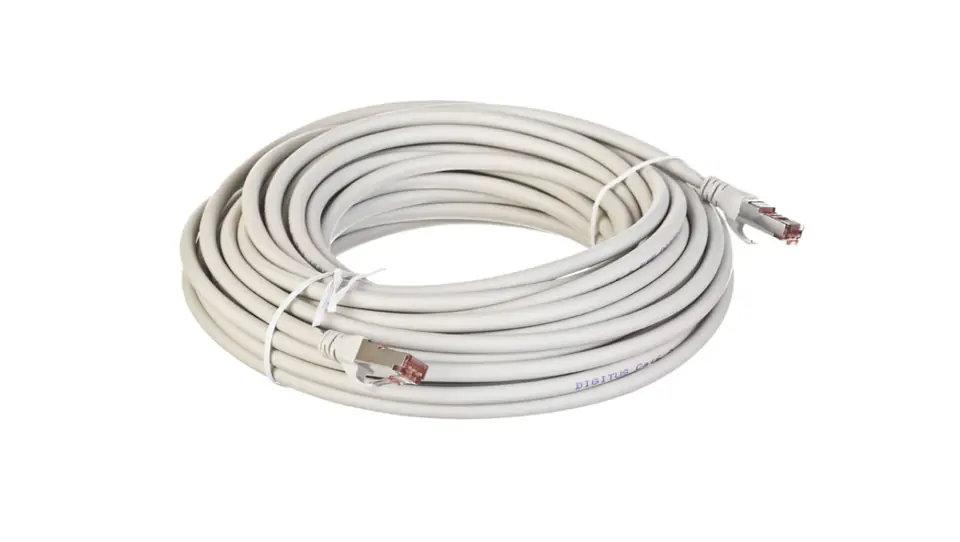 ⁨Patch cable S/FTP Cat6 grey 15m DK-1644-150⁩ at Wasserman.eu