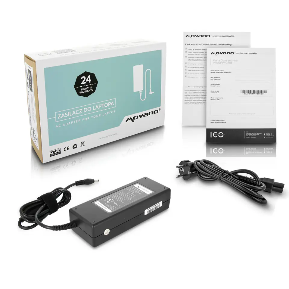 Zasilacz Movano 19v 6.3a (5.5x2.5) 120W do Asus, Toshiba, MSI, itd w sklepie Wasserman.eu