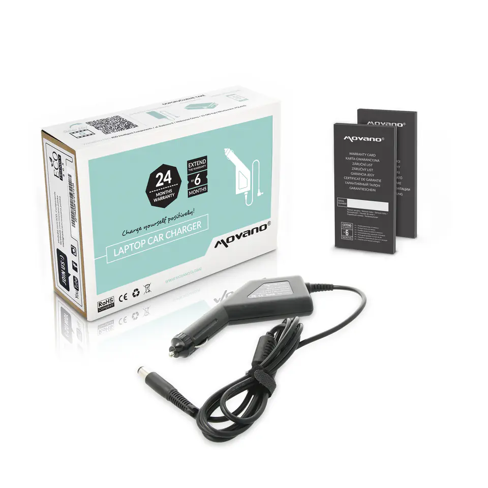 ⁨Car Adapter Movano 18.5v 3.5a (7.4x5.0 pin) 65W for HP, Compaq⁩ at Wasserman.eu