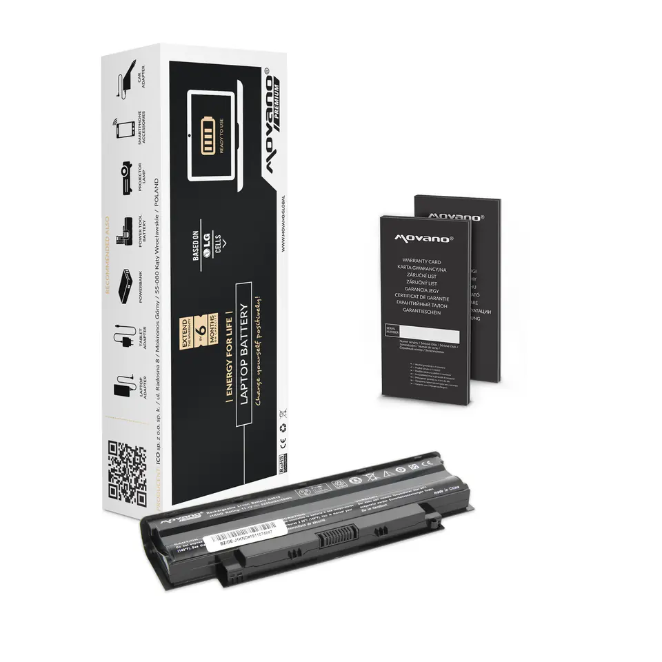 Bateria Movano Premium do Dell Inspiron 13R, 14R, 15R, 17R w sklepie Wasserman.eu