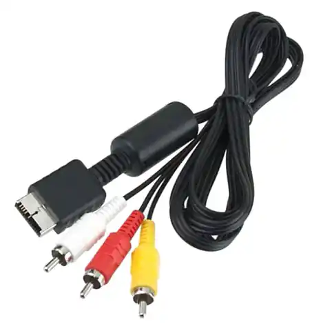 ⁨PSP28 AV cable 3 x chinch for PS2 / PS3⁩ at Wasserman.eu